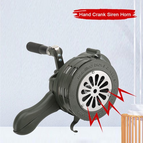 Hand crank siren horn - siren,
