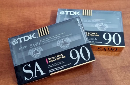 1990 tdk sa90 blank chrome - tdk,