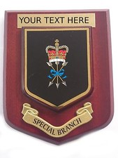Special Branch Personalised Police Wall Plaque UK Made for MOD