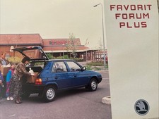 The Skoda Favorit Forum Plus Car Sales Info Brochure Frameable 1989