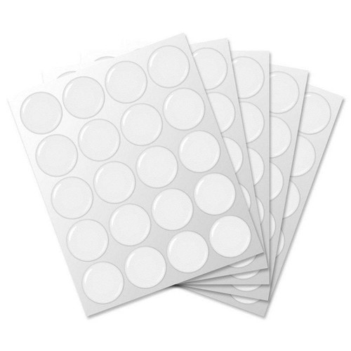 25mm round clear epoxy sticker - 25mm,