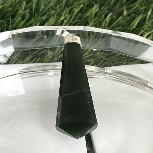 Jade pendant natural green - natural,