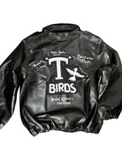A3 Grease T-Birds Jacket Signed by Ward, Pearl, Tucci & Kleiser + ME COA