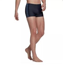 Adidas Men's Swim Shorts Trunks Boxer Briefs Swimming Sportswear Black Blue