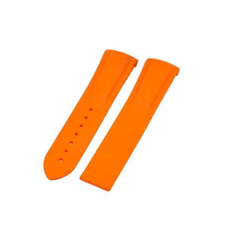 20mm orange rubber watch - watch, strap