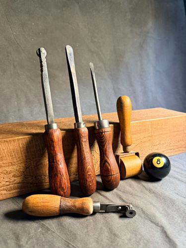 Set vintage leather - of,