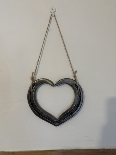 Horseshoe heart made - horseshoe,