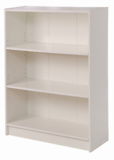 Wide Low Bookcase Unit Modern Wooden Adjustable Shelves CD DVD Display 6 Colours
