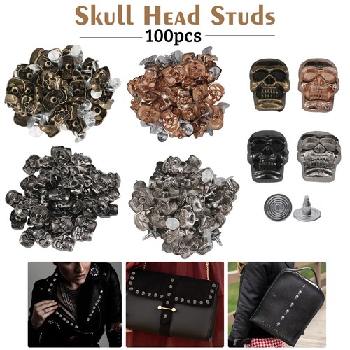 Skull rivet studs punk - punk, metal