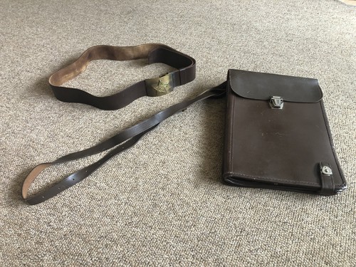 Soviet map case and leather - case,
