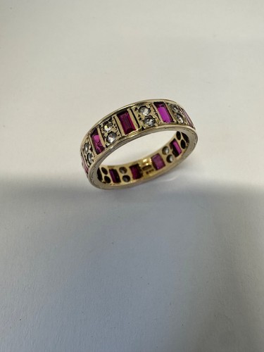 9ct yellow gold full red - yellow,