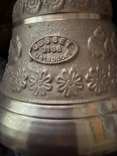 Vintage swiss brass cowbell - vintage,