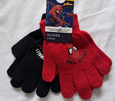 Gloves Spiderman  Black Red  2