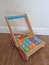 Vintage Baby Walker with blocks