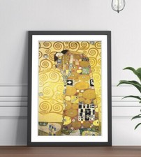Gustav Klimt The Embrace FRAMED WALL ART PICTURE POSTER PAINTING PRINT 4 SIZES