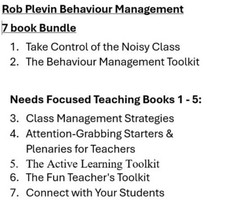 Rob Plevin PGCE Behaviour Management Bundle Take Control of the Noisy Class + 6 