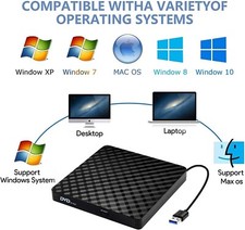 External CD DVD Drive, USB 3.0