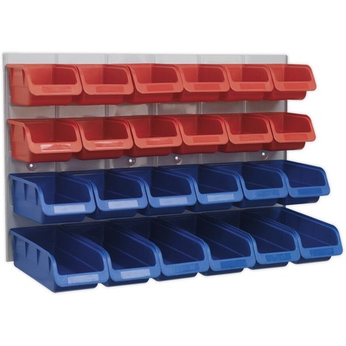 Assorted red blue plastic - 24,