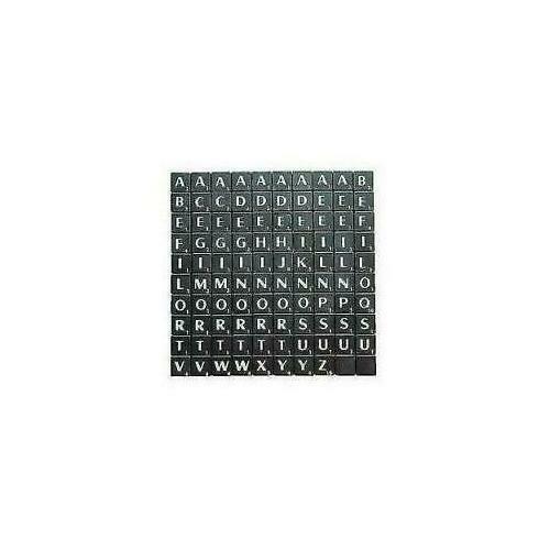 Tiles black white letters - letters, full