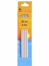 Pony Metal Double Ended Pointed Knitting Needles 20cm / 8in Aluminium 2-15mm x4