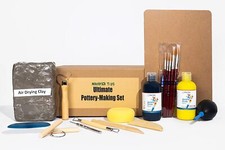Pottery Making Kit For Adults and Kids With Tools and Air Dry Clay Arts Crafts