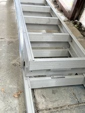  Aluminium 3 pc Loft Ladder Collapsible, Extendable Step Ladders