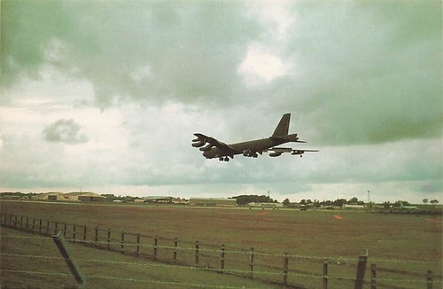 Old postcard boeing b52 - boeing,