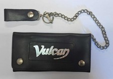 Highway Hawk Bike Vulcan Black Leather Motorcycle Chain Wallet 10cmx18cm BC473