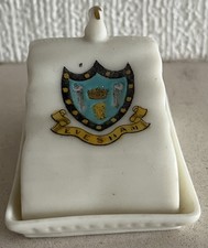 Crested China Cheese Dish &