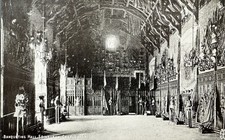 Edinburgh Castle The Great Hall, Vintage Postcard Scotland Francis Inglis 1151