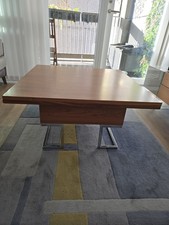 Dwell Convertible Extendable Coffee Dining Table in Walnut