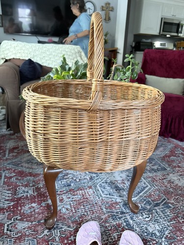 Vtg 50s hand woven oblong - vtg,