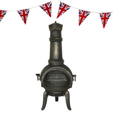 Cast iron chiminea - chiminea, outdoor