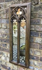 Gothic mirror large wood