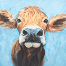 Cow Canvas Wall Art Printed