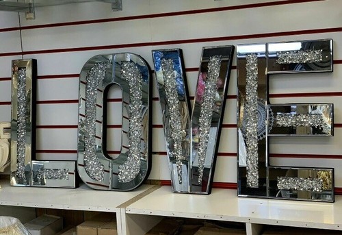 Crushed dimond love home - crushed,