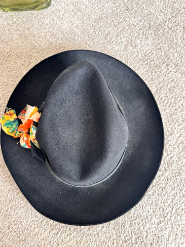 Palermo black felt fedora hat - palermo,