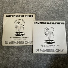 DJ Members Only Disco Mix Club November 1984 Mixes and previews Preowned 