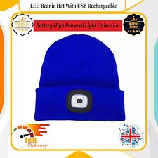 LED Beanie Hat with USB Rechargeable Light - Unisex Outdoor Adventure