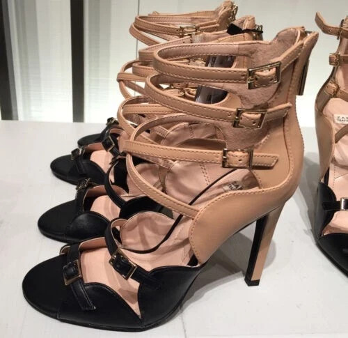 Zara black nude - black, high