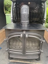 VILLAGER MK2 CAST IRON GAS STOVE  IN EXCELLENT USED CONDITION 