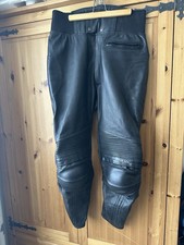 Furygan Leather Motorcycle Trousers - Kevlar Reinforced - Size Euro 44 (32”) 