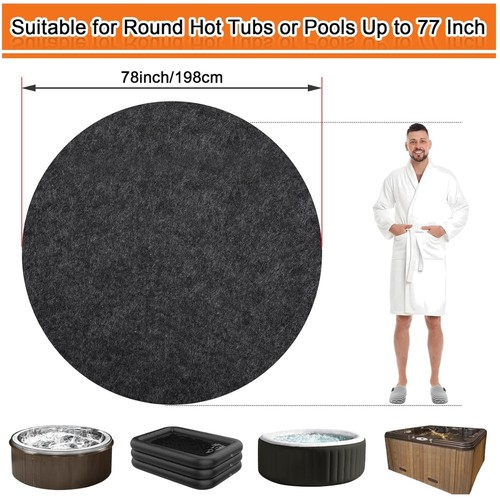 Large round hot tub mat - large,