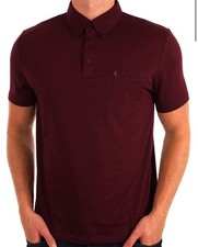 Gabicci Vintage Short Sleeve Polo, Ladro, Berry, All Sizes, MOD, BNWT.
