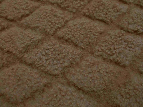 Brown diamond patterned curly - patterned,