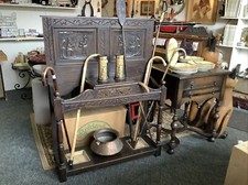 Antique Oak Entrance Hall Umbrella Stick Stand c1890 McKEONS OF LIVERPOOL