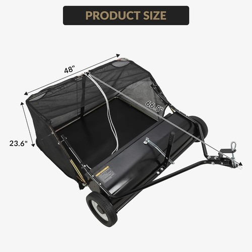 Tow behind leaf sweeper - 48",