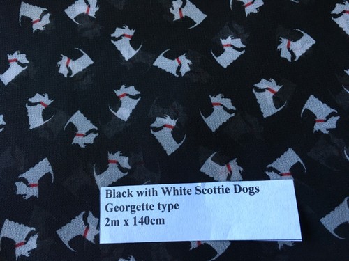Georgette fabric black - georgette,