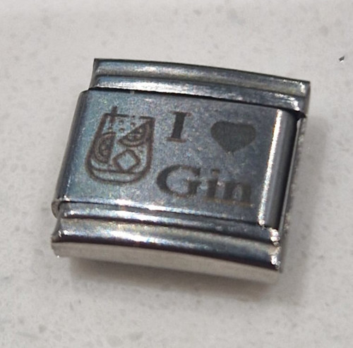 Gin italian charm link 9mm - italian,