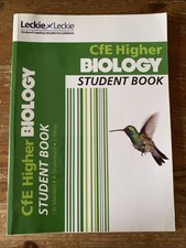 Leckie Higher Biology Student Book for SQA Exams in Excellent Condition CfE
